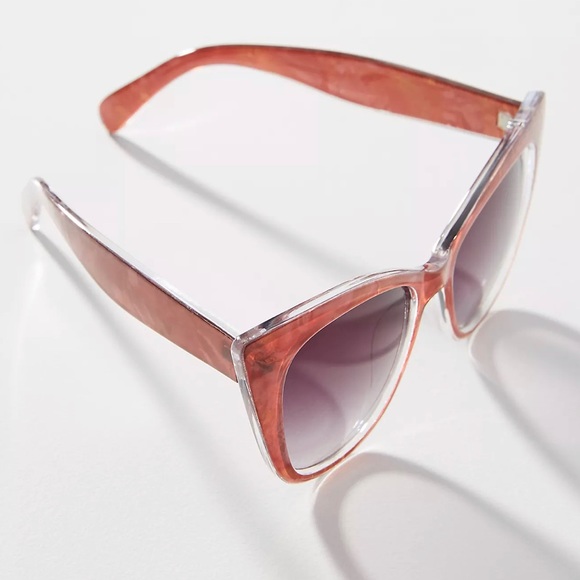 Anthropologie l I-SEA Rider Cat-Eye Retro Vintage-Inspired Fade Lens Sunglasses - Picture 2 of 5